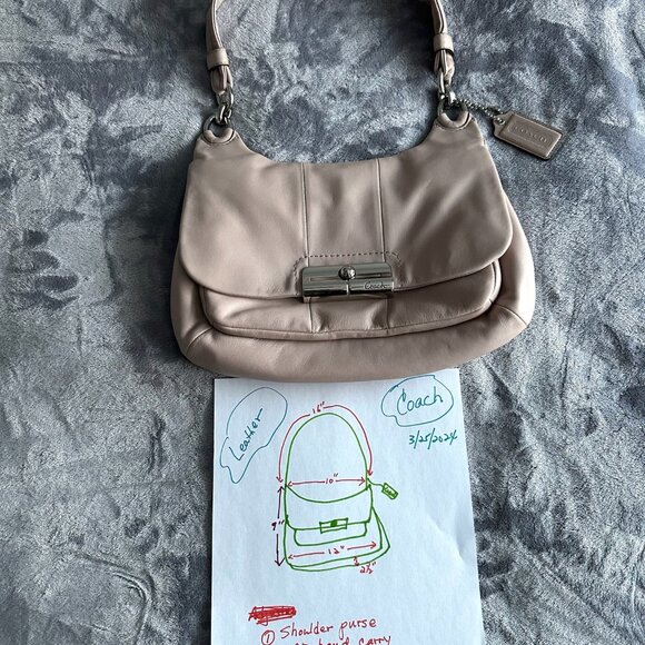 Cream Coach Shoulder Bag - Picture 13 of 13